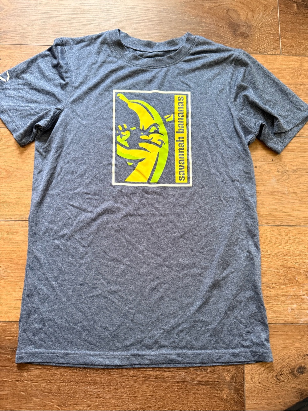 Kids Large Blue Gray Savannah Banana Logo